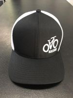 Black and White Embroidered Hat