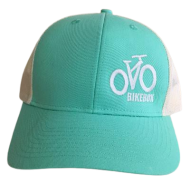 Teal-Ivory Adjustable Hat