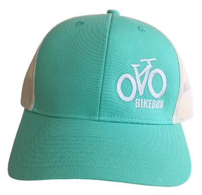 Teal-Ivory Adjustable Hat